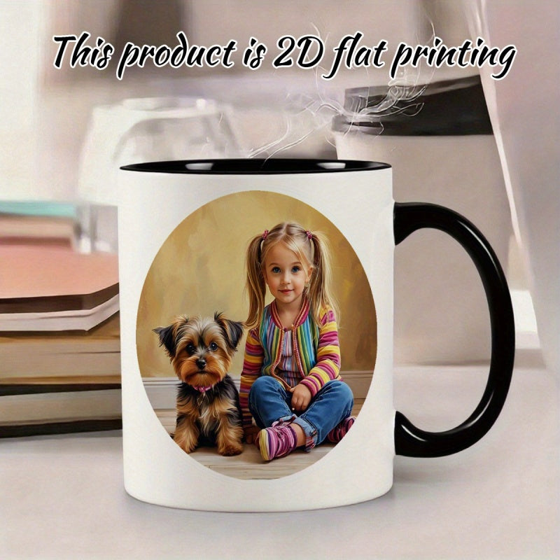 Tailorly Black Accent 11 oz Mug - yorkshire terrier