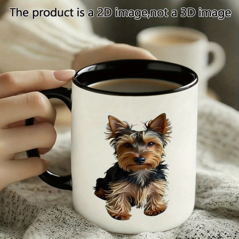 Tailorly Black Accent 11 oz Mug - yorkshire terrier
