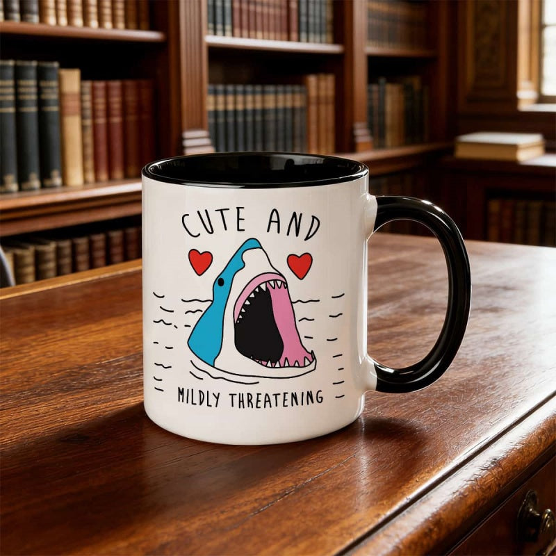 Tailorly Black Accent 11 oz Mug - whimsical illustration