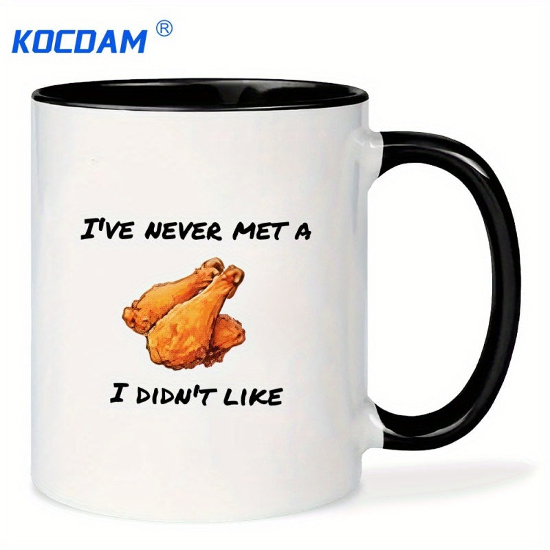 Tailorly Black Accent 11 oz Mug - ive never met a i didnt like