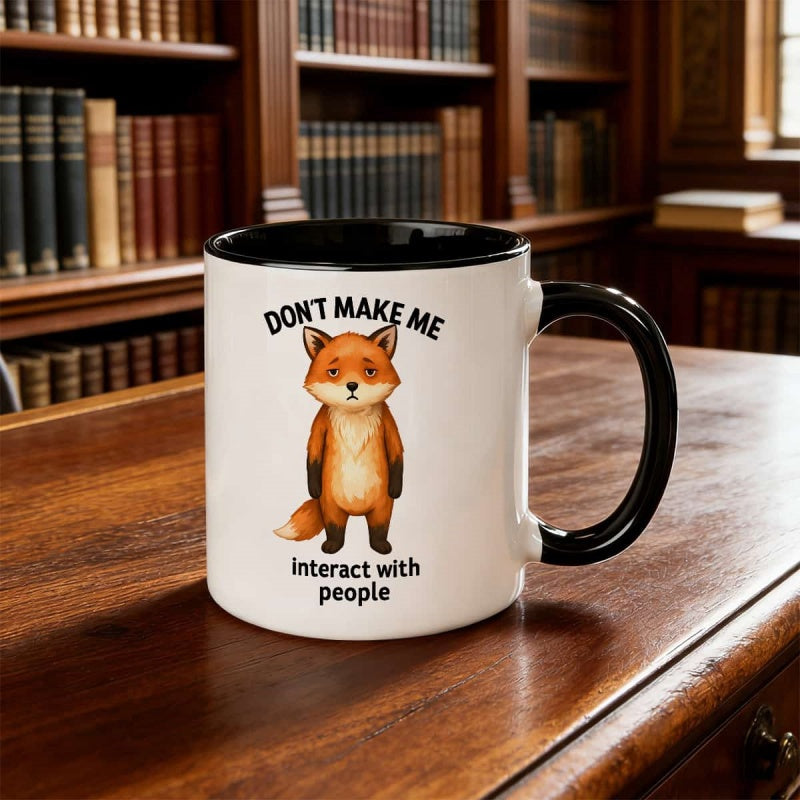 Tailorly Black Accent 11 oz Mug - funny "dont" text