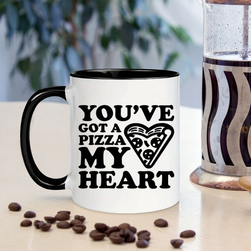 Tailorly Black Accent 11 oz Mug - mushroom