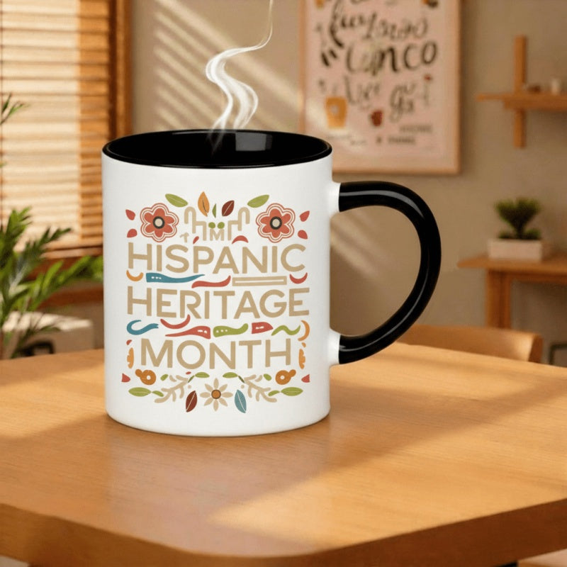 Tailorly Black Accent 11 oz Mug - with this decorative coffee mug 11oz printed ceramic mug ceramic mug scratch resistant print microwave safe whimsical