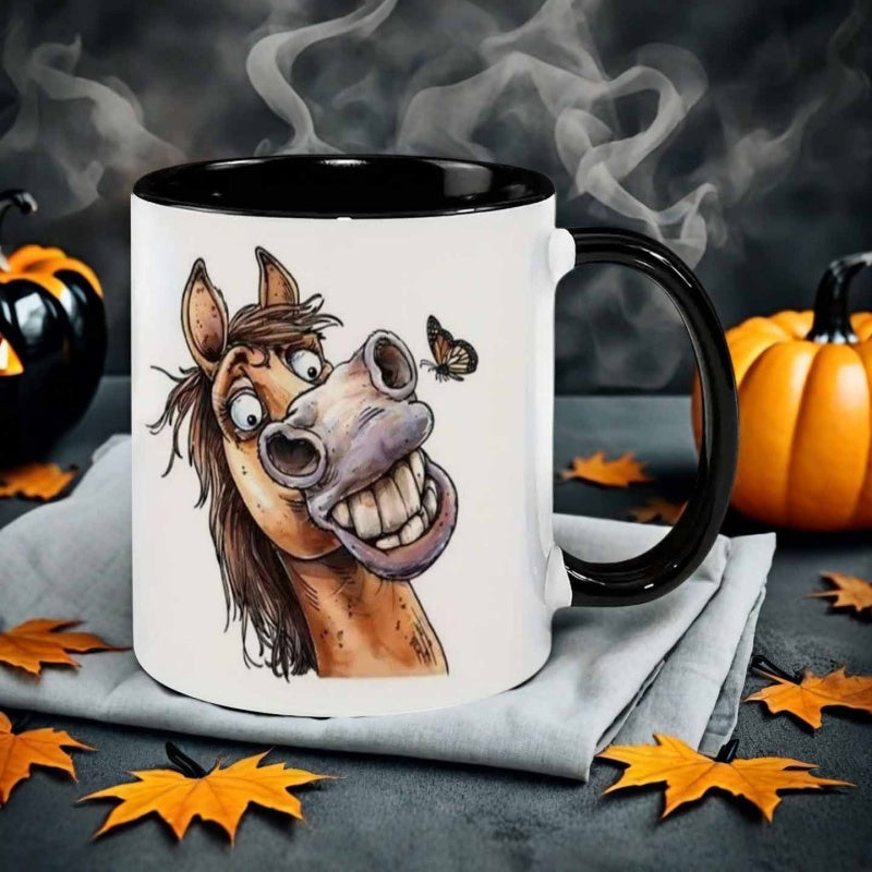 Tailorly Black Accent 11 oz Mug - cartoon style