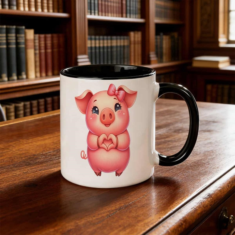 Tailorly Black Accent 11 oz Mug - cute themed design