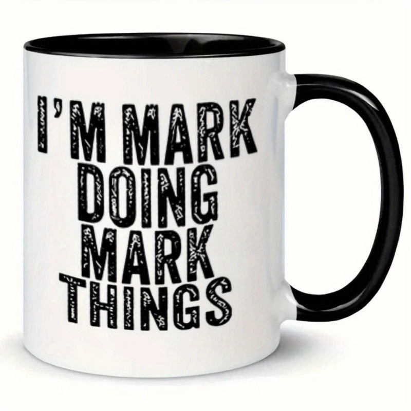 Tailorly Black Accent 11 oz Mug - mark things funny
