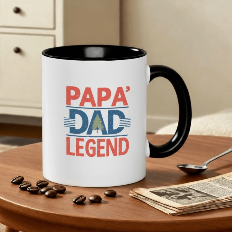 Tailorly Black Accent 11 oz Mug - 11oz papa dad mug printed ceramic drinkware large handle for grip reusable hand wash only_e9b4008d76774315b4d4e17b627d39e7