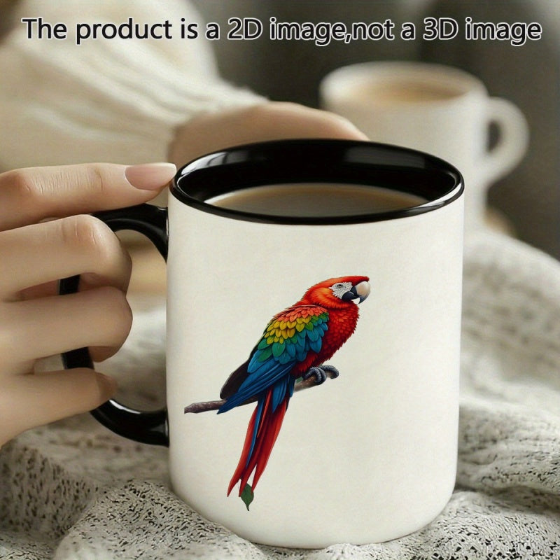 Tailorly Black Accent 11 oz Mug - parrot