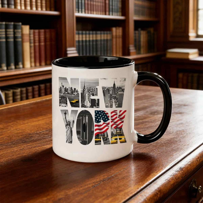 Tailorly Black Accent 11 oz Mug - white text