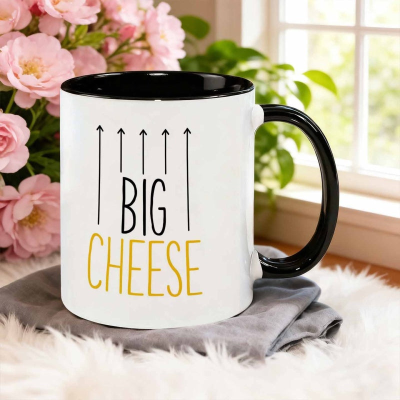 Tailorly Black Accent 11 oz Mug - minimalist self declared slogan