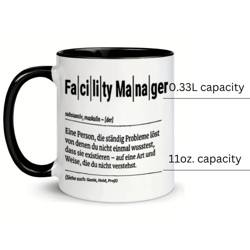 Tailorly Black Accent 11 oz Mug - manager definition design