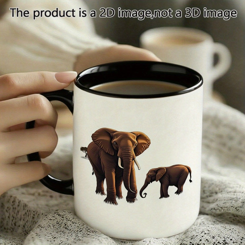 Tailorly Black Accent 11 oz Mug - cartoon style cute illustration