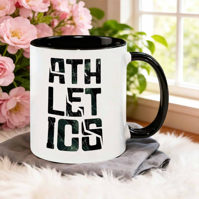 Tailorly Black Accent 11 oz Mug - broken logo print