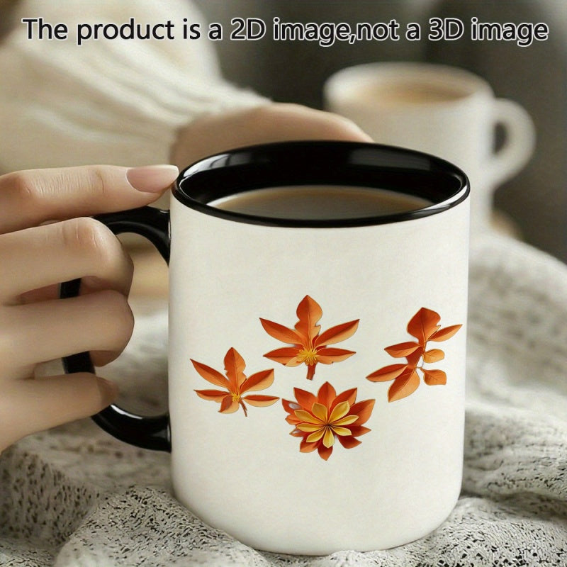 Tailorly Black Accent 11 oz Mug - leaf