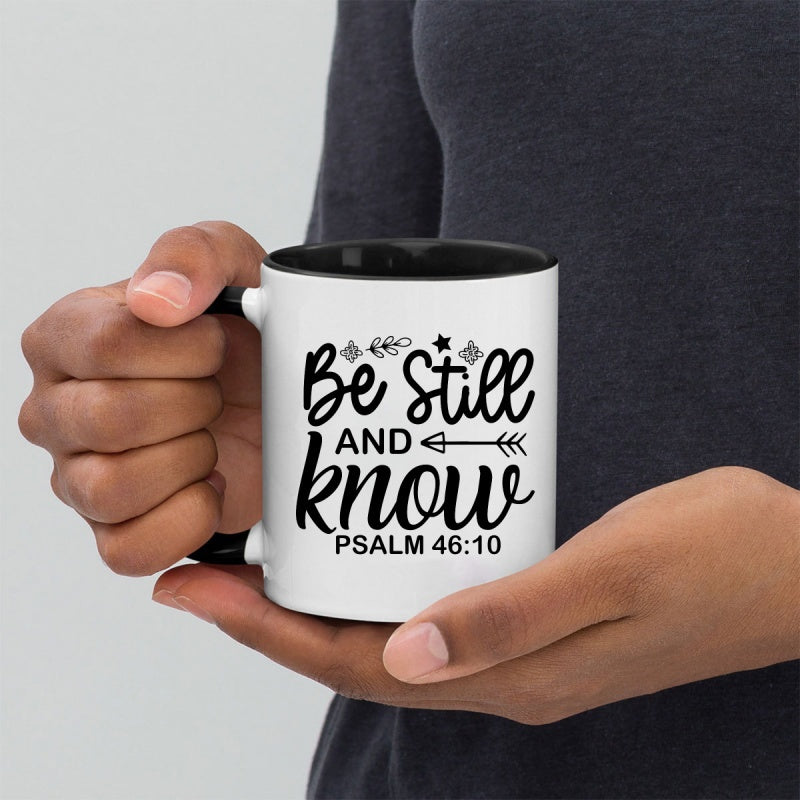 Tailorly Black Accent 11 oz Mug - psalm text