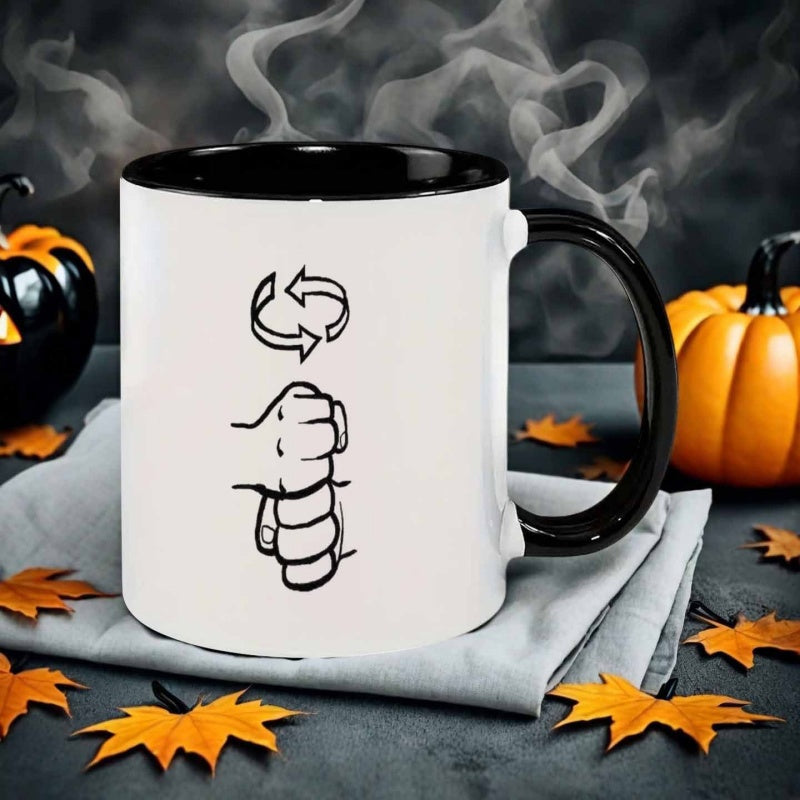 Tailorly Black Accent 11 oz Mug - circular style