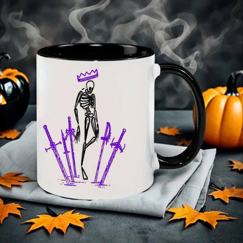 Tailorly Black Accent 11 oz Mug - style skeleton