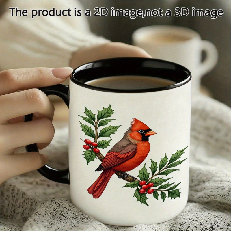 Tailorly Black Accent 11 oz Mug - cartoon style red