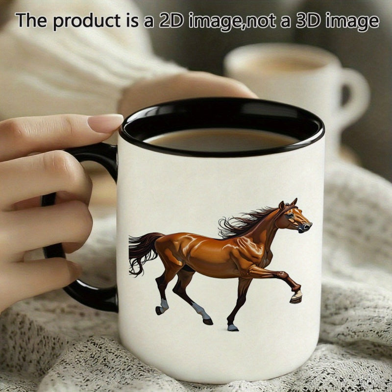 Tailorly Black Accent 11 oz Mug - 1pc cute and durable 11oz printed ceramic ideal for halloween christmas birthday gifts anniversary presents