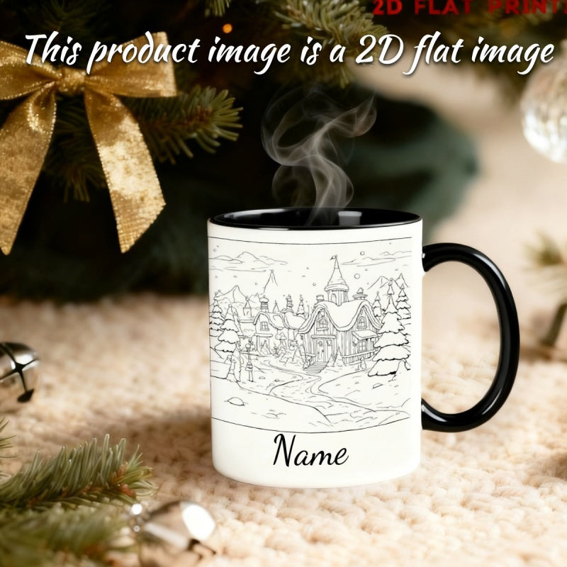 Tailorly Black Accent 11 oz Mug - cartoon anime
