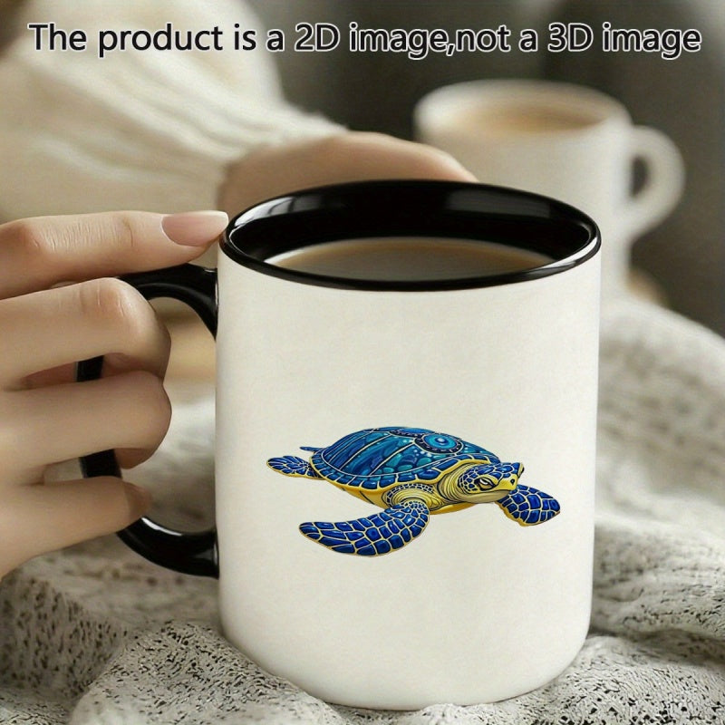 Tailorly Black Accent 11 oz Mug - cartoon style cute pattern