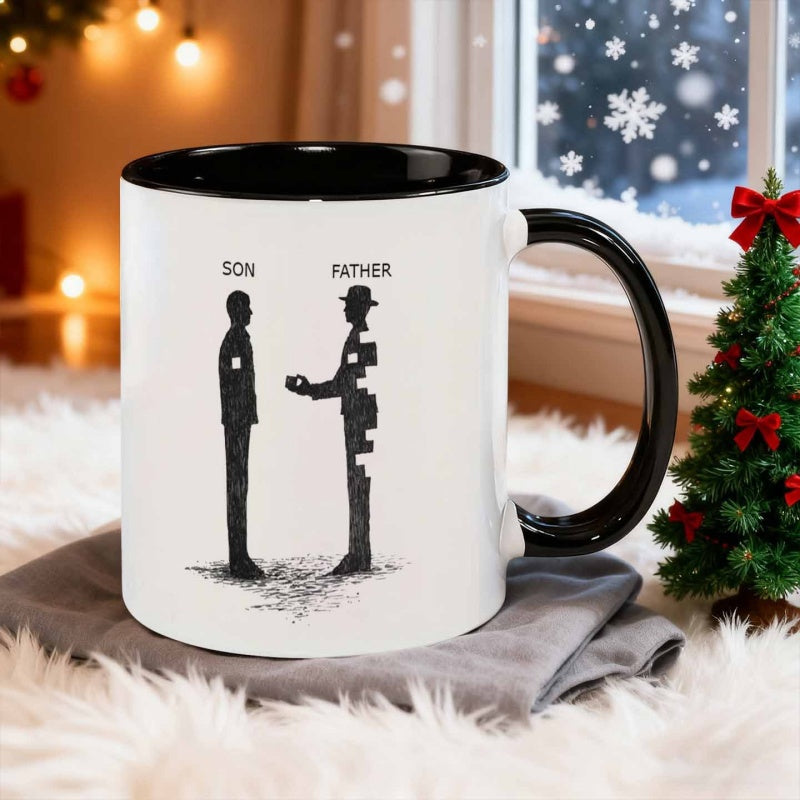 Tailorly Black Accent 11 oz Mug - silhouette expressing