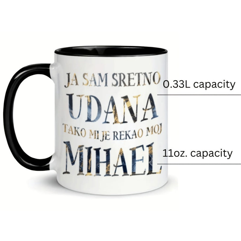 Tailorly Black Accent 11 oz Mug - text design