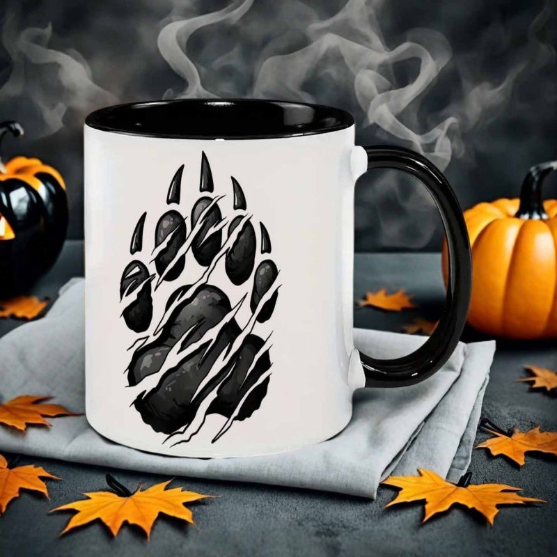 Tailorly Black Accent 11 oz Mug - claw scratch