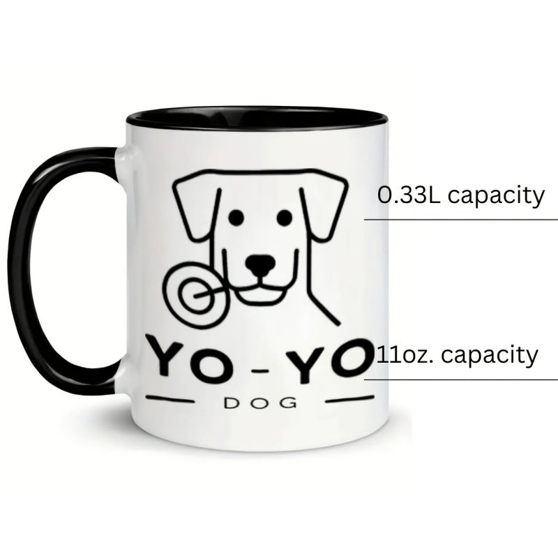 Tailorly Black Accent 11 oz Mug - dog themed