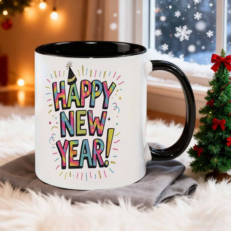 Tailorly Black Accent 11 oz Mug - painted layout style