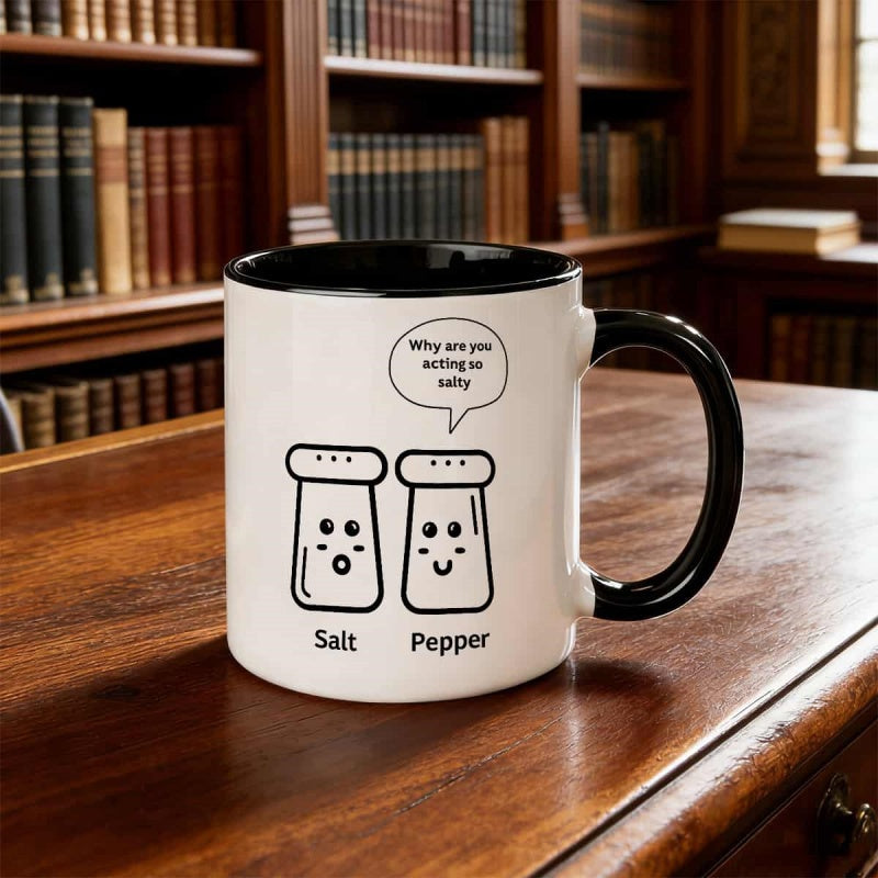Tailorly Black Accent 11 oz Mug - why are you so design