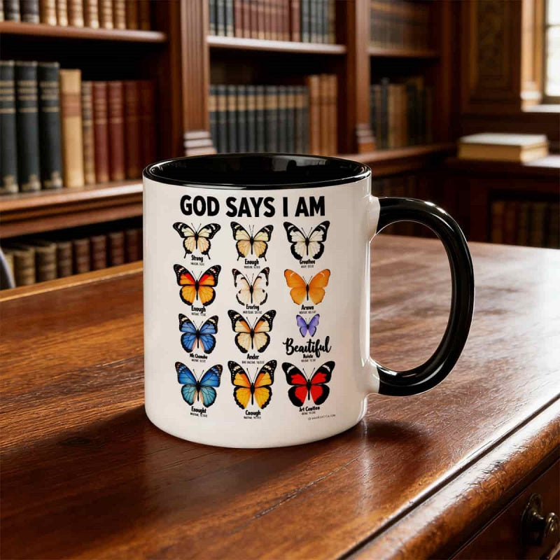 Tailorly Black Accent 11 oz Mug - inspirational quotes