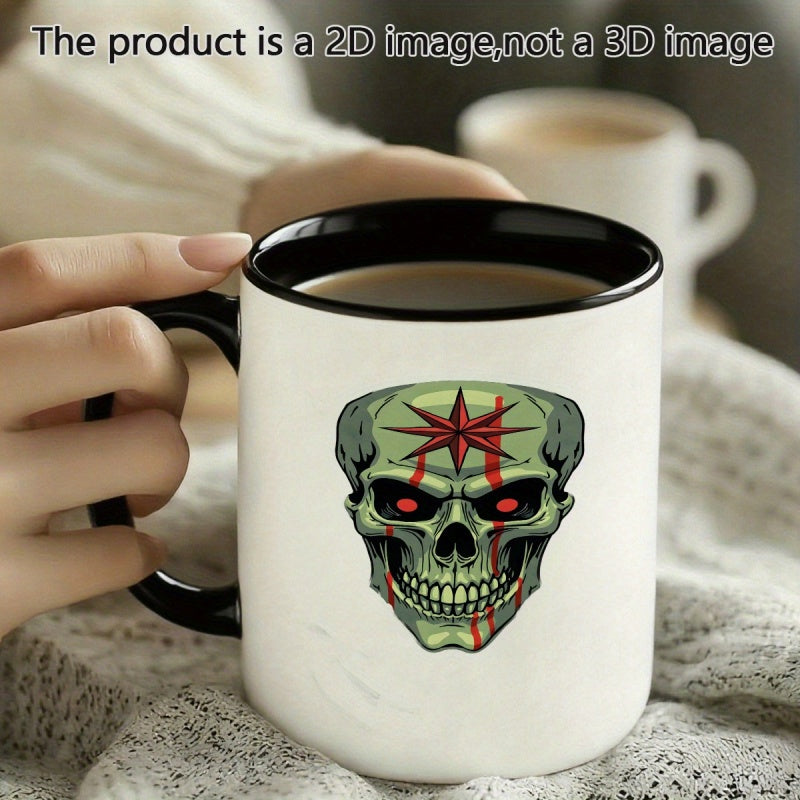 Tailorly Black Accent 11 oz Mug - skull