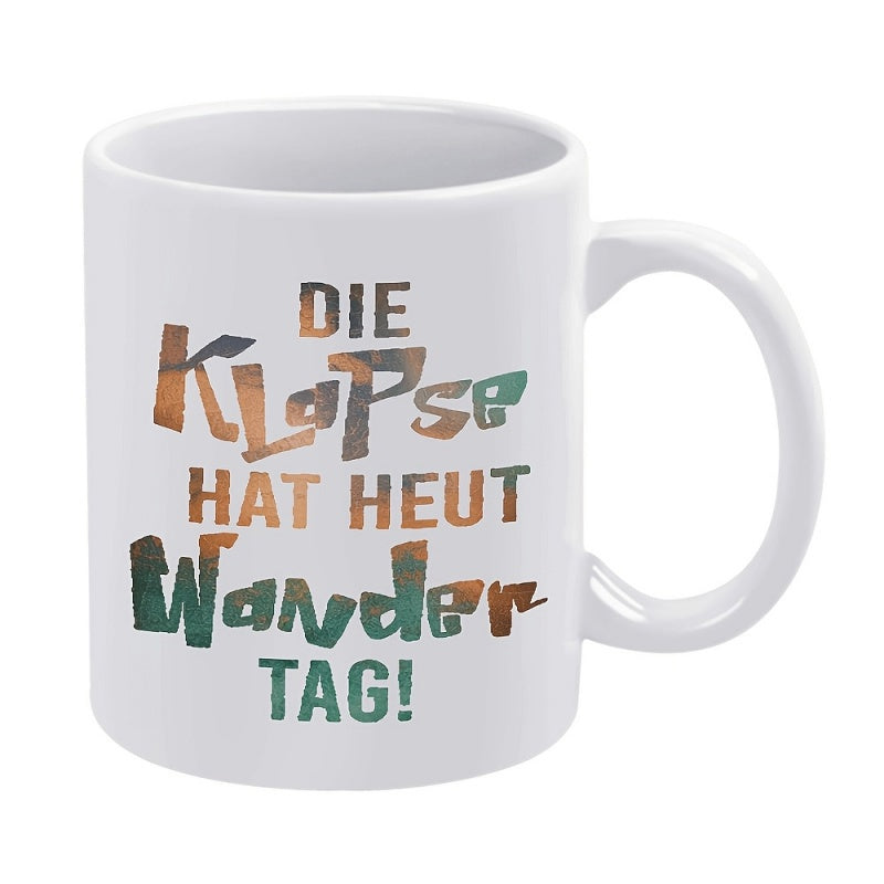 Tailorly White Ceramic 11 oz Mug - Rustic Textured Typography Using Earthy Gradient Colors On Ceramic