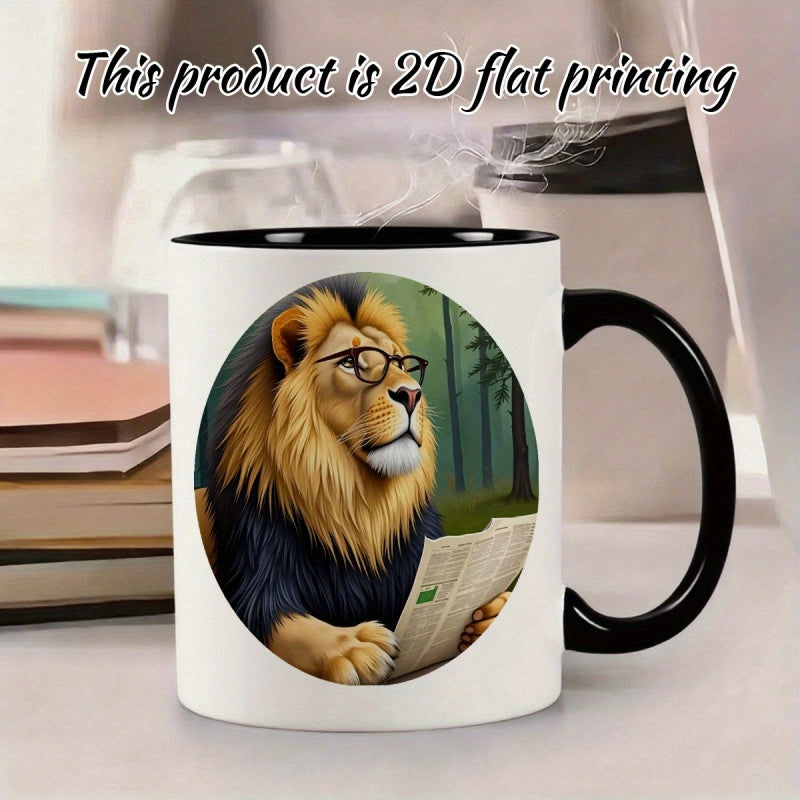 Tailorly Black Accent 11 oz Mug - cartoon style cute illustration