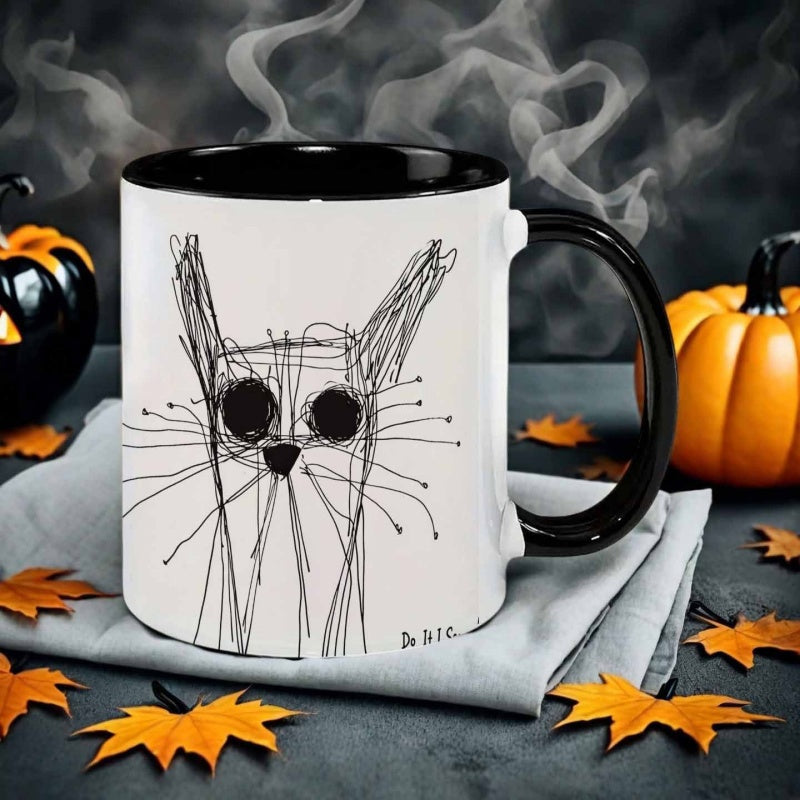 Tailorly Black Accent 11 oz Mug - cat