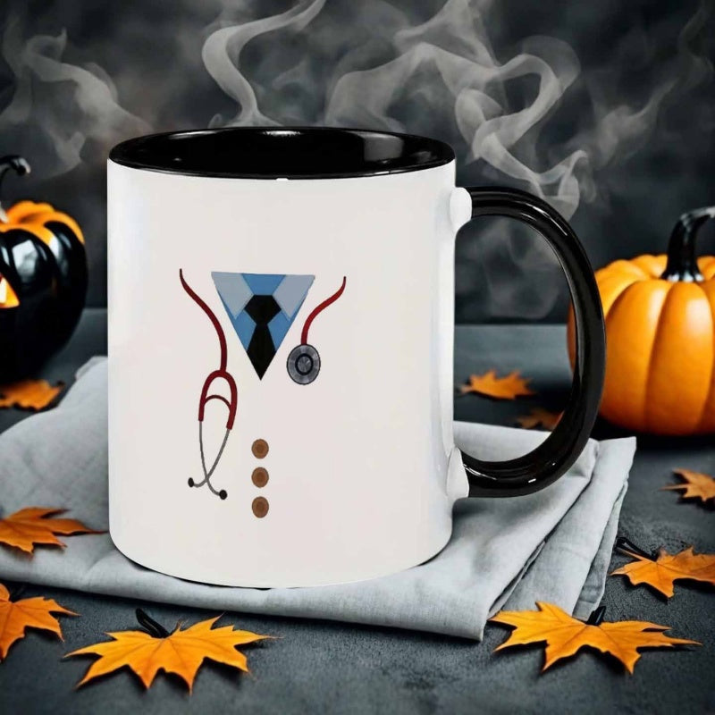 Tailorly Black Accent 11 oz Mug - cartoon style outfit
