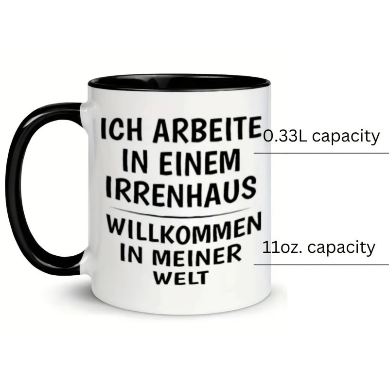 Tailorly Black Accent 11 oz Mug - german text