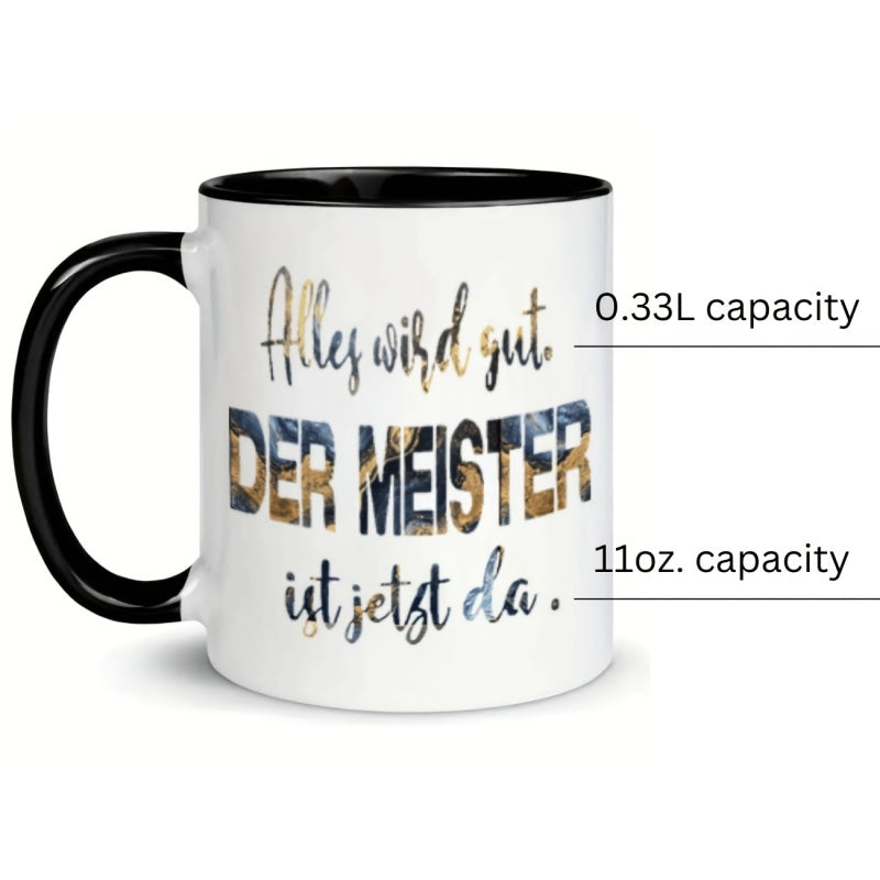 Tailorly Black Accent 11 oz Mug - text words