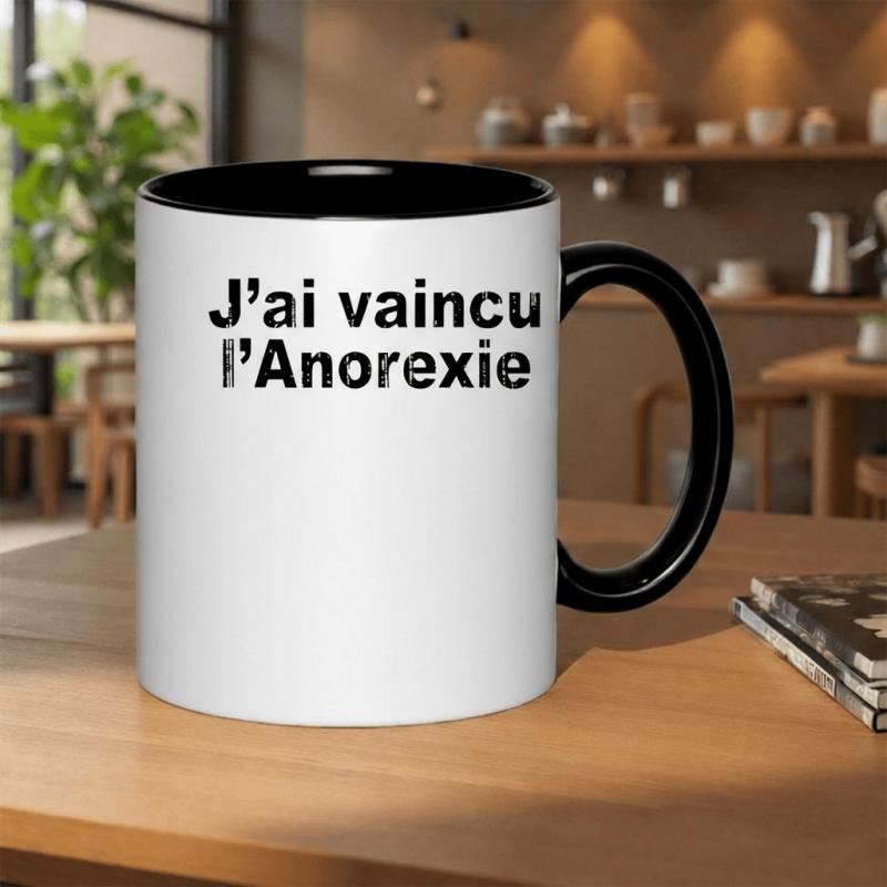 Tailorly Black Accent 11 oz Mug - a white canvas with no discernible pattern or text 11oz printed ceramic mug coffee mug reusable white ceramic