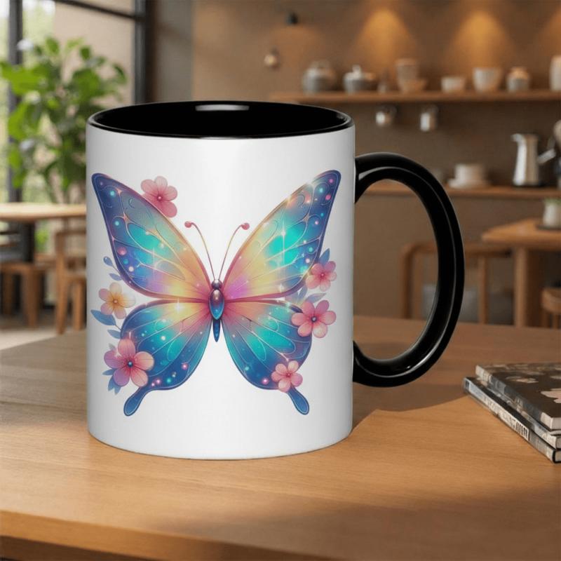 Tailorly Black Accent 11 oz Mug - tower graphic print