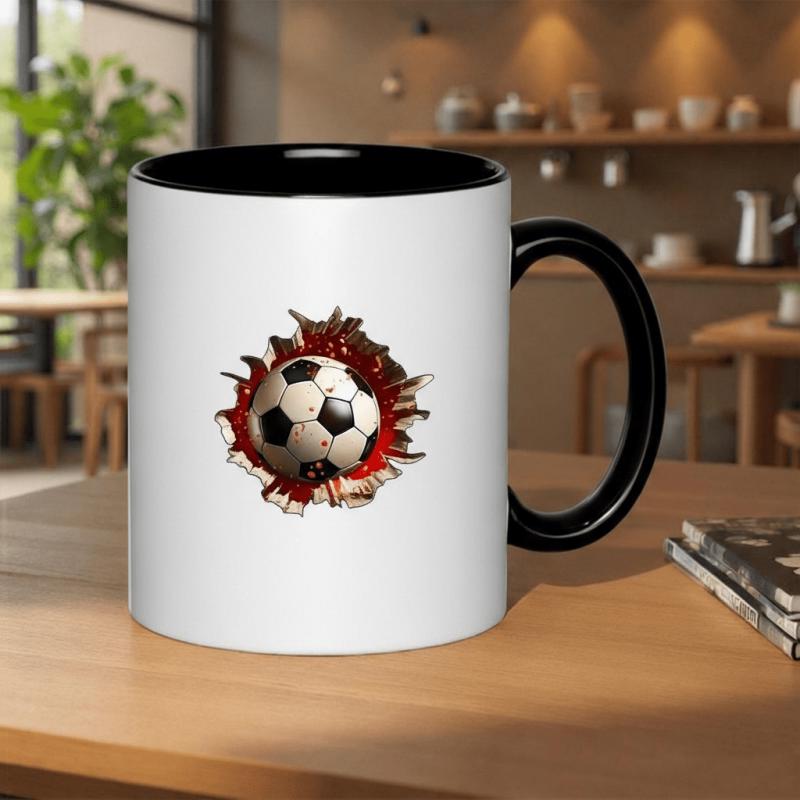 Tailorly Black Accent 11 oz Mug - retro sunset vintage 80s style graphic design