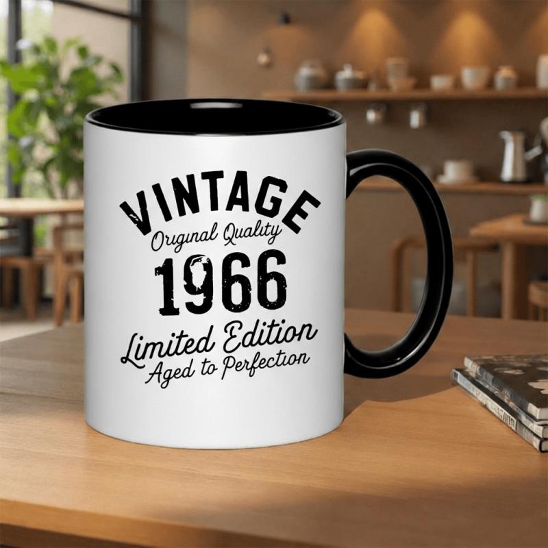 Tailorly Black Accent 11 oz Mug - retro print