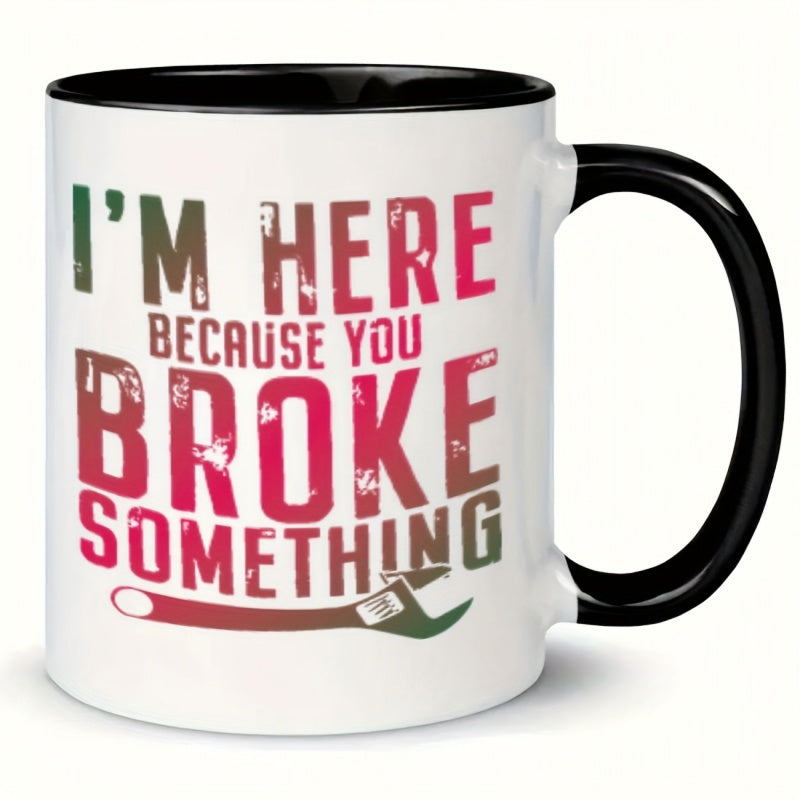 Tailorly Black Accent 11 oz Mug - text wrench