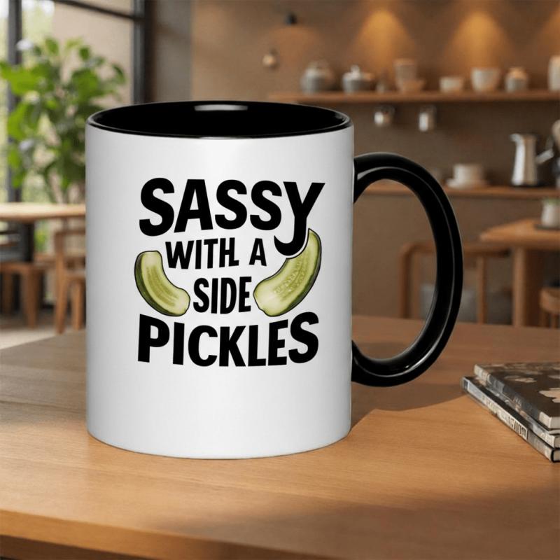 Tailorly Black Accent 11 oz Mug - completely black