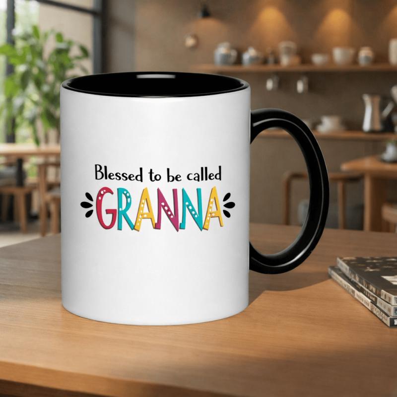 Tailorly Black Accent 11 oz Mug - grateful to hold of a symbol of and this 11oz printed ceramic mug features a nurses and artists