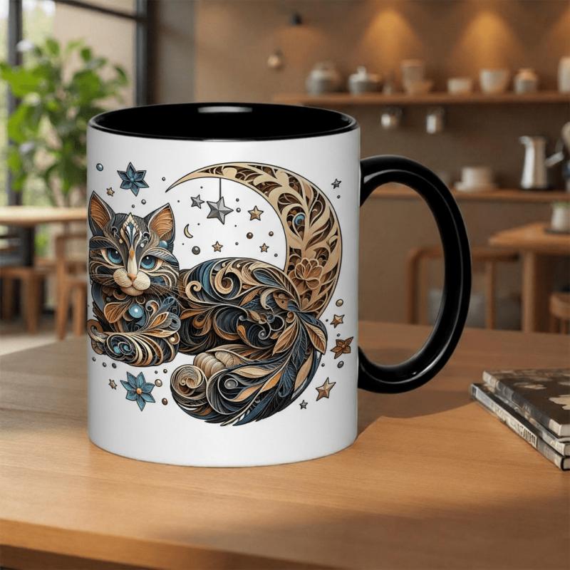 Tailorly Black Accent 11 oz Mug - japanese art print