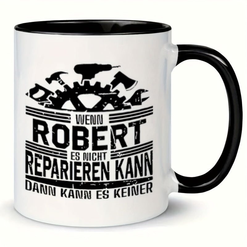 Tailorly Black Accent 11 oz Mug - gear tools humorous text