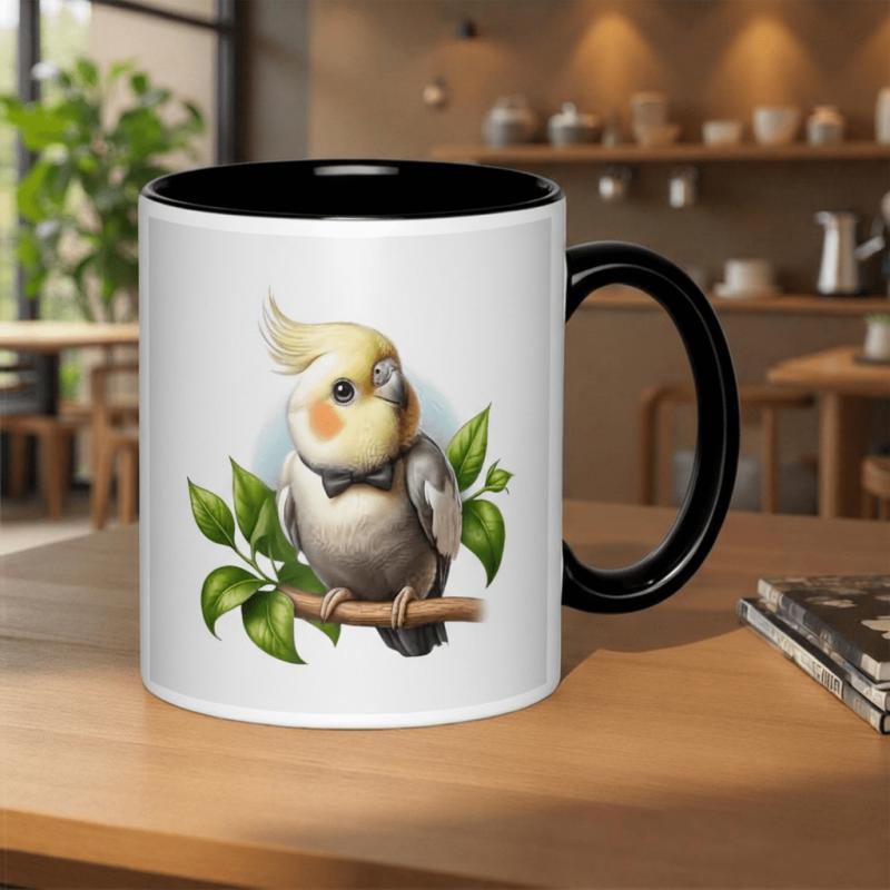 Tailorly Black Accent 11 oz Mug - retro festival design