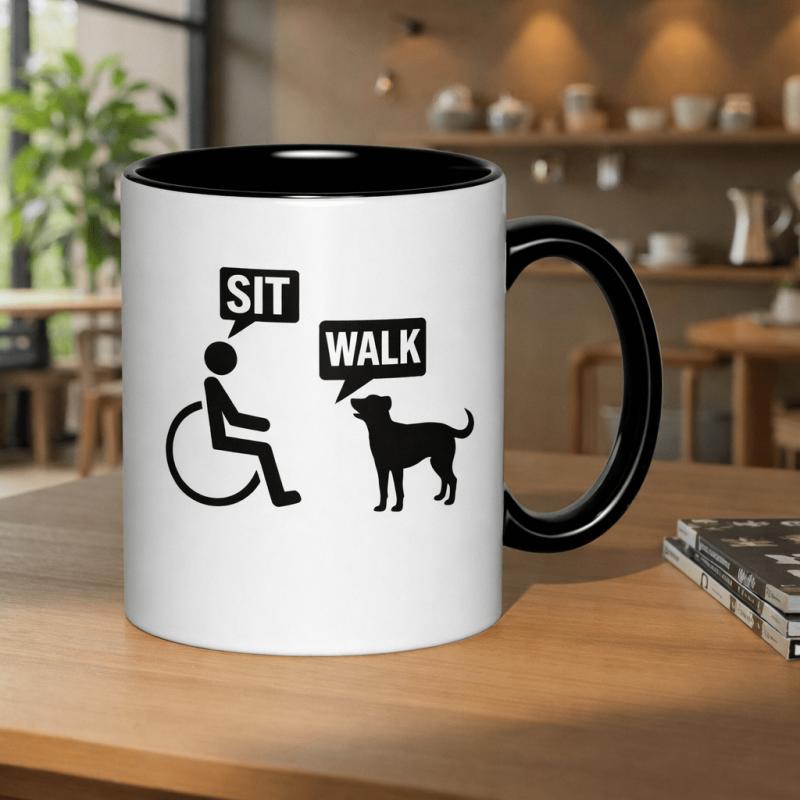 Tailorly Black Accent 11 oz Mug - gothic design